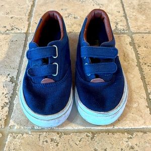 Polo Ralph Lauren Blue Casual Dress School Shoes Kids Sz 9.5